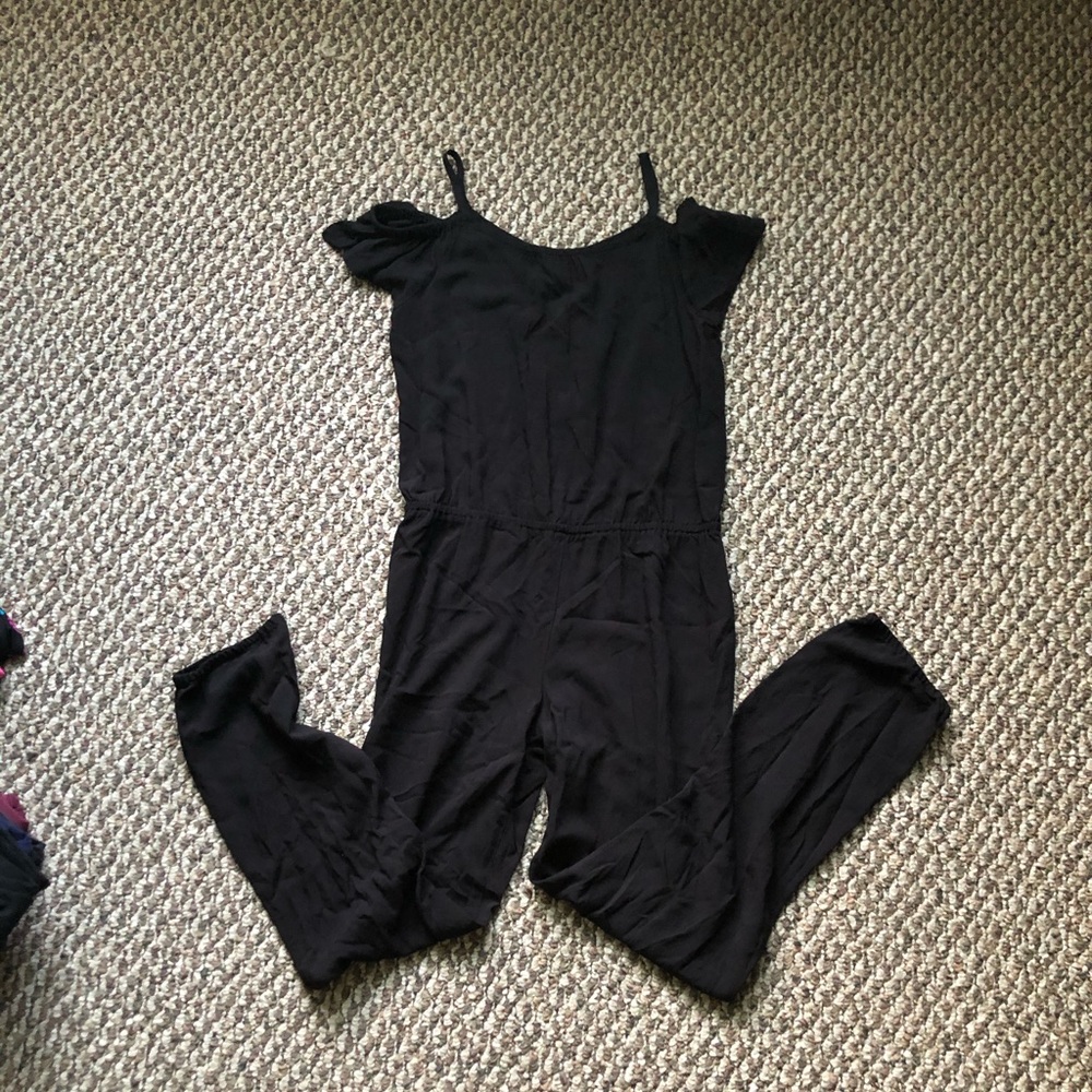 children’s place black romper - girls 12 (NWOT)